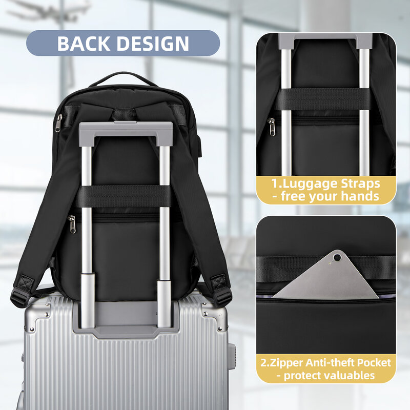 Ryanair-Sac à dos pour ordinateur portable, bagage à main, sac de voyage, 40x20x25, 45x36x20, Easyjet Cabin, femmes et hommes