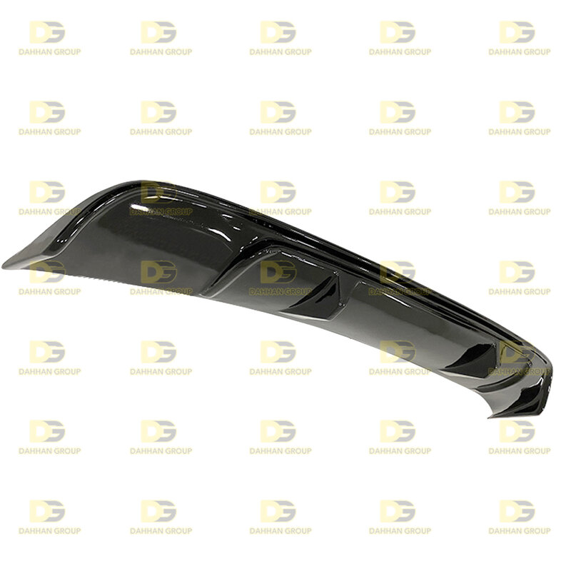 V.W Jetta MK6 2010 - 2014 Bumper belakang Diffuser Spoiler Wing Splitter tanpa knalpot output Piano Gloss plastik permukaan hitam