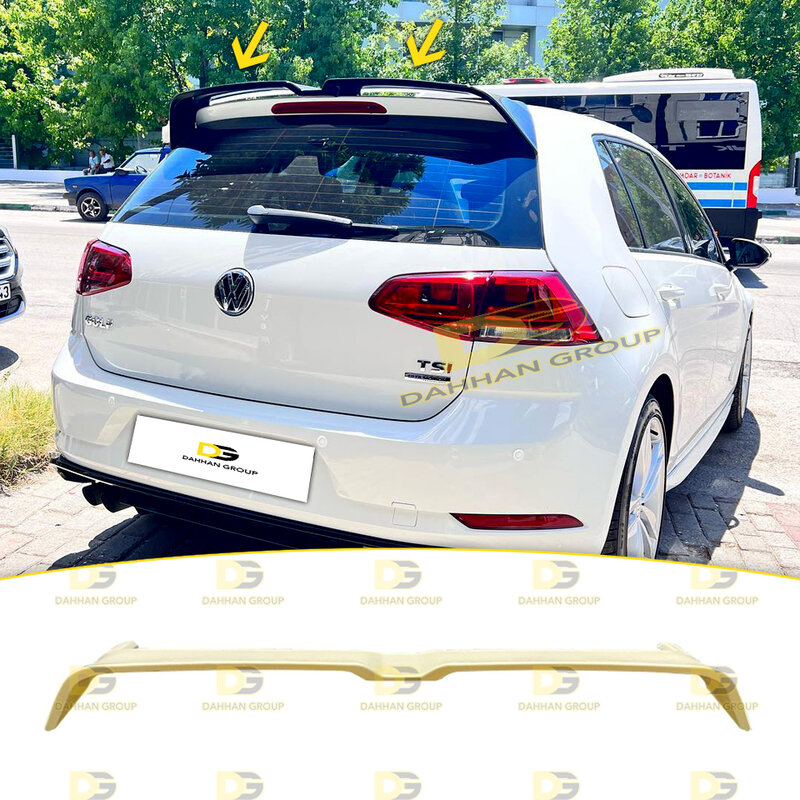 VW Golf MK7 2012-2020 Oettinger Modelo Spoiler Traseiro Asa, Raw ou Pintado de Alta Qualidade ABS Plástico R GTI Kit