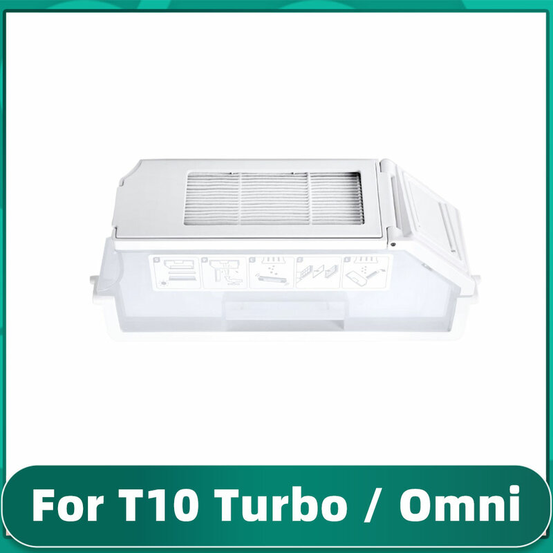 Compatible for Ecovacs X1 / T10 Turbo Omni Main Side Brush Filter Mop Dustbin Box Dust Bag Part Replacement Parts Accessory