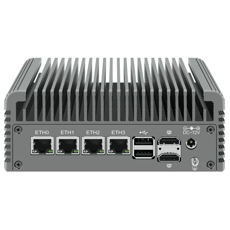 Dispositivo de Firewall Ethernet X4A 4X 2.5GbE, Mini PC Intel I226-V N100, enrutador VPN, 2 x HDMI 1 x DP 1 x AES-NI 4x4K, pantalla