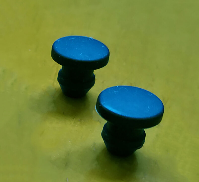 10 pezzi da 2.5mm a 4mm tappi in gomma siliconica solida nera coperchio a spina tipo T guarnizione a scatto tappi terminali di chiusura tappo di tenuta