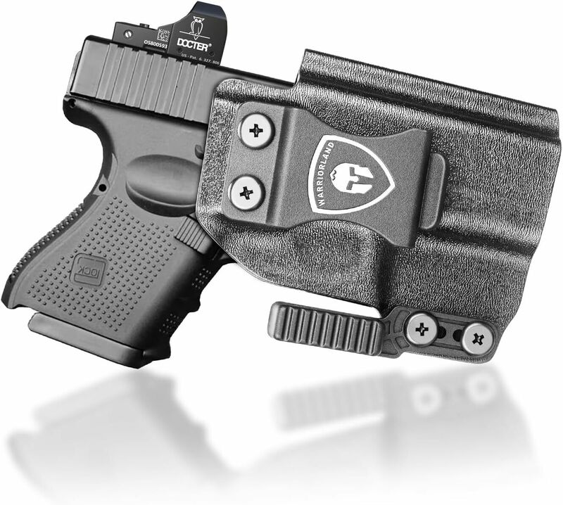 Funda WB Kydex wi/Claw y corte óptico, compatible con Glock 26 Gen1-5/Glock 27 y Glock33 Gen3-4