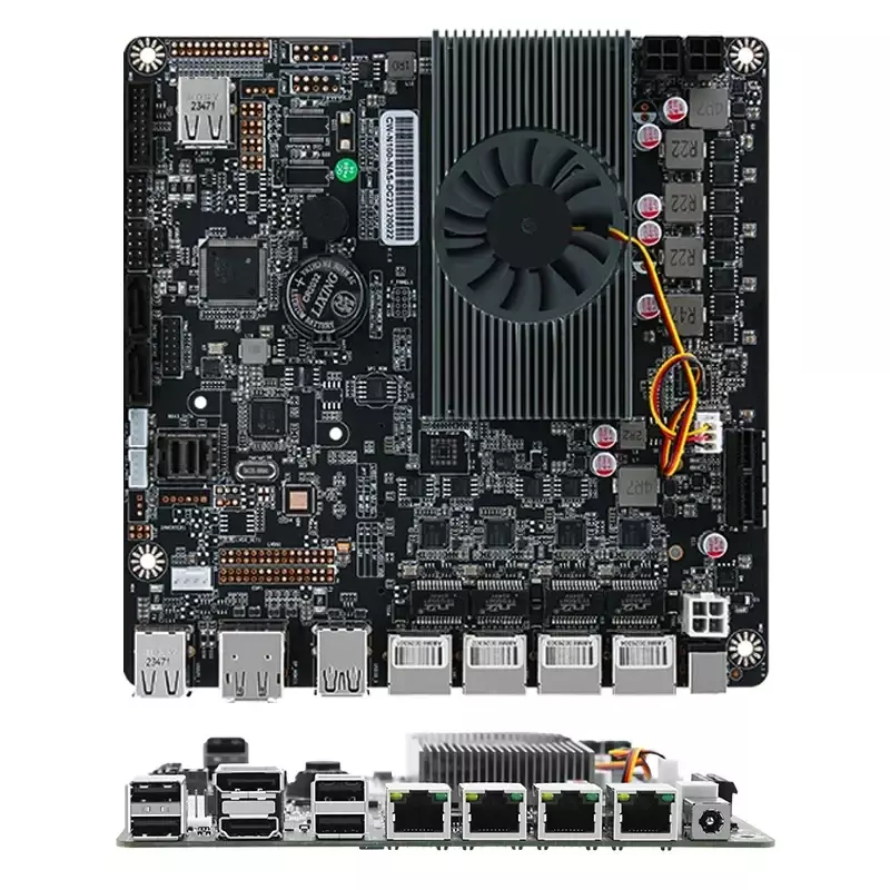 Placa base N100 NAS de 12 ° i3-N305, 6 puertos de alimentación CC, 2x M.2 NVMe 6xsata3.0 PCIE X1 4x i226-V 2,5G RJ45 LAN DDR5 17X17 ITX