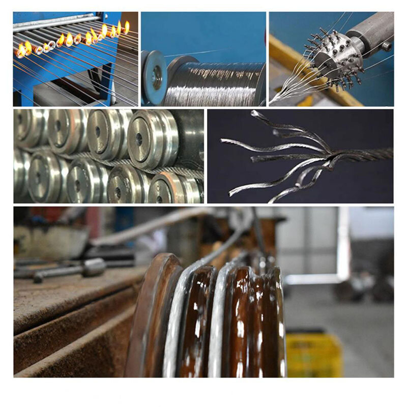 Aço inoxidável Wire Rope, cabo flexível, impermeável, Antiferrugem, Cabo de elevação, Pesca, 1,0 milímetros de diâmetro, 10m