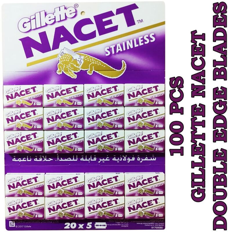 Nacet Double Edge Razor Blades 1 Pack / 100 Pcs