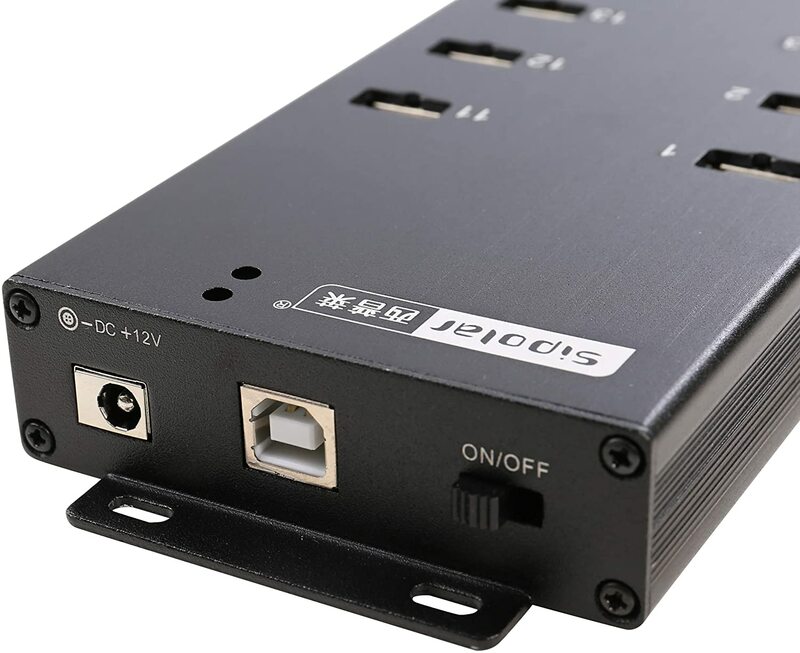 Промышленный 20-портовый концентратор USB 2,0 зарядное устройство Синхронизация данных и зарядная станция