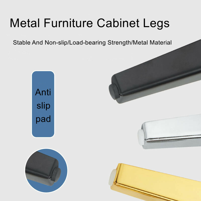4PCS Hot Selling Metal Sofa Leg Gold Metal Furniture Leg For Sofa Bed Metal Gold Black Furniture Base Metal Iron Sofa Leg