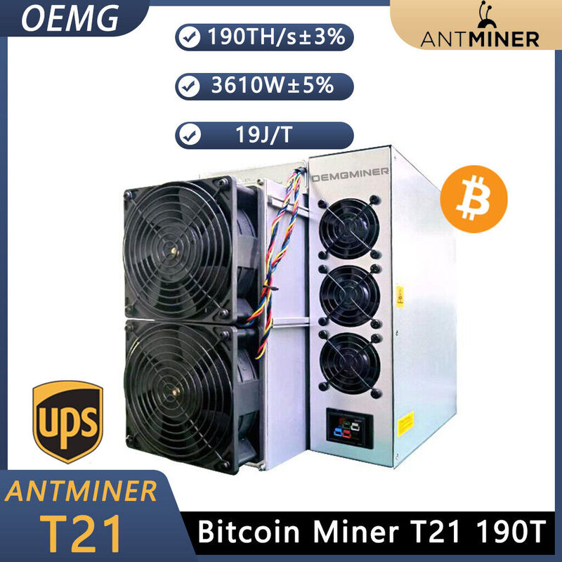 EP-Bitcoin Miner with BITMAIN, Bitmain Antminer T21, 190TH, COMPRE 2 GET 1 Grátis, Novo Lançado