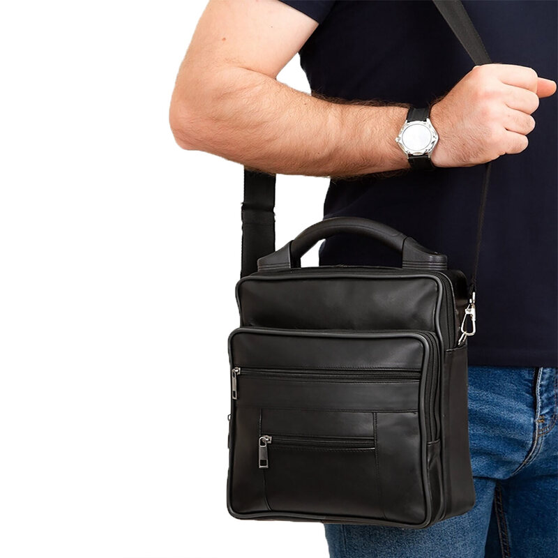 Lederax Top Handle Genuine Leather Hand and Shoulder Bag LD319