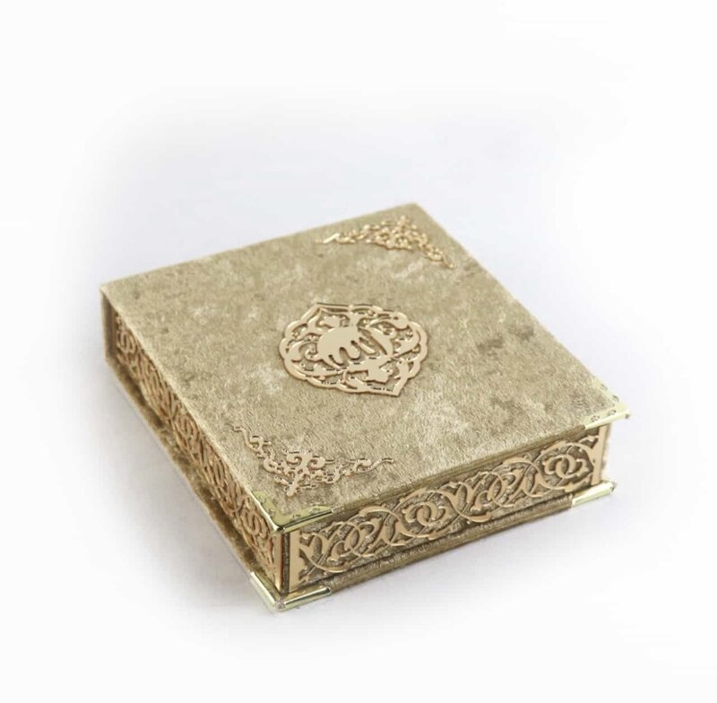 Kotak Quran Kayu Beludru, Set Quran, Quran Arab, Manik-manik Quran dan Al-quran, Moshaf, Quran, Tasbih, Hadiah Islam, Item Muslim