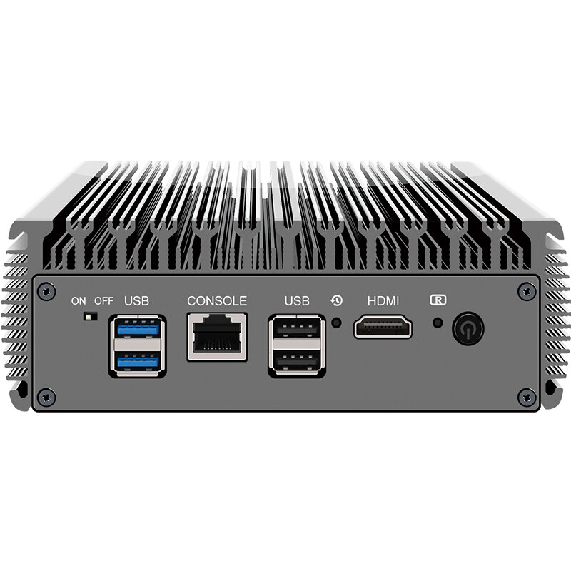 CWWK J6412/J6413 six network ports i226 2.5G soft routing mini host 12th generation low-power fanless industrial computer.