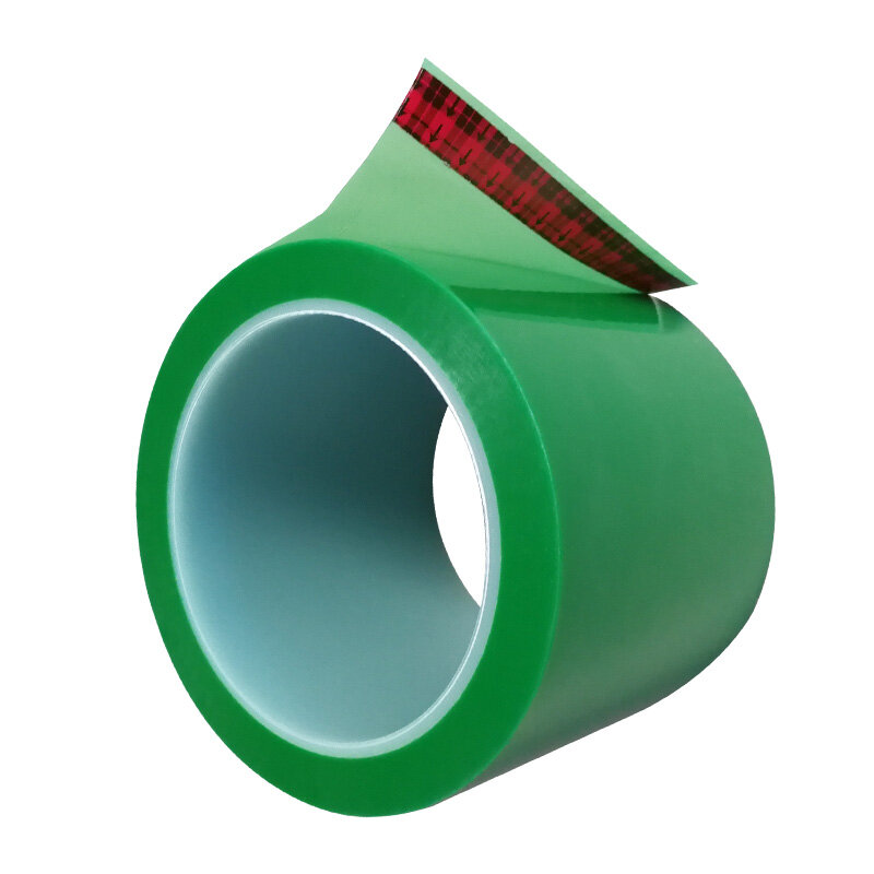 LED selotip pot 851J tahan suhu tinggi rendah menyusut hijau poliester pita Film dengan perekat yang unik