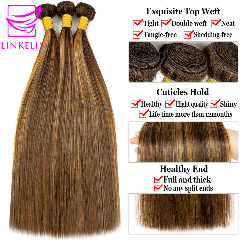 100%  Human Hair Straight Bundle Wigs 12-24 Inches Black Brazilian Weave Multi-color Real Natural Vietnam Hair Bundles Mashair