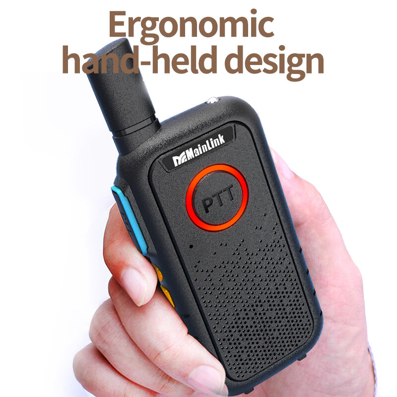 Mini Walkie Talkie Dual UHF 400-470Mhz Portable Two Way Radio USB Charging Handheld Radio For Restaurant Cafe