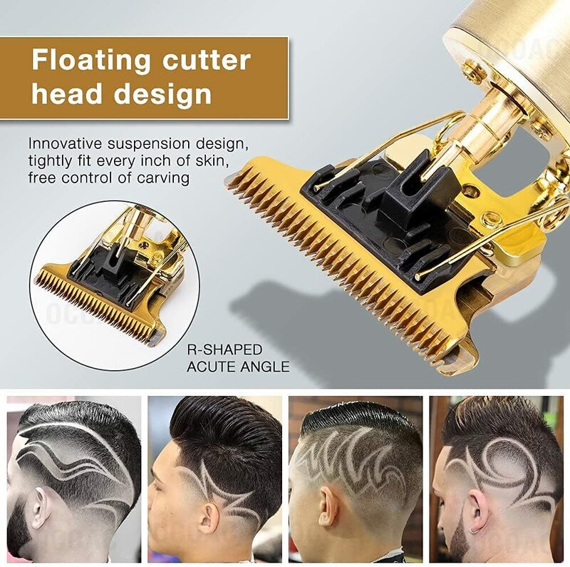Máquina de cortar cabelo para barba masculina designer aleatório elétrico professional