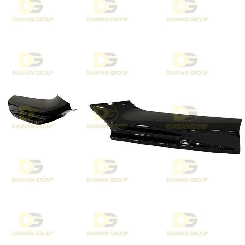 Комплект удлинителей для переднего бампера B.M.W 5 серии F10 и F10 LCI M Tech 2010-2017, удлинители углов, пианино, глянцевый черный пластик, F10