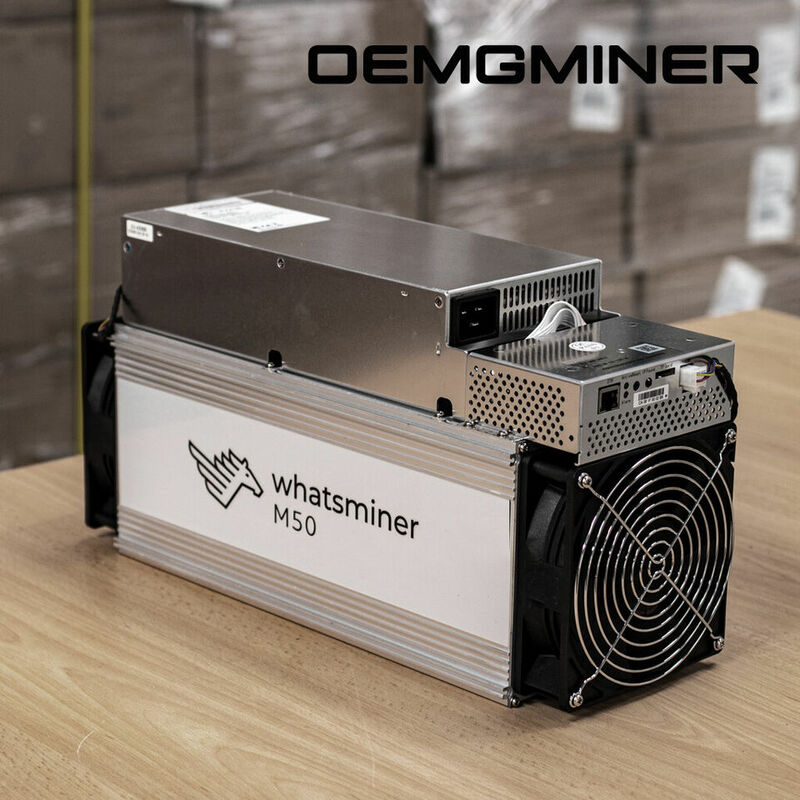 Buy 4 Get 2 Free New Whatsminer M50 118TH 3304W SHA-256 BTC Bitcoin Miner ASIC Mining Machine