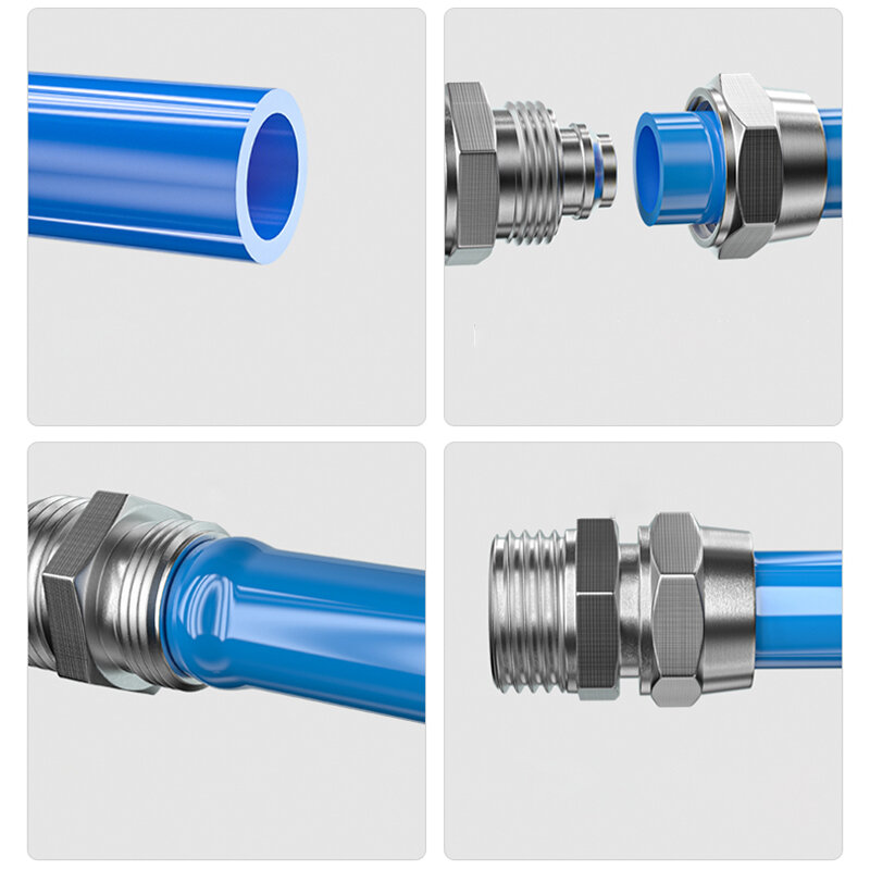 OD 4/6/8/10/12mm Hose Tube 1/8''/ 1/4'' 3/8'' 1/2''BSP Female Thread Pneumatic Fast Twist Fittings Quick Joint Coupler Connector