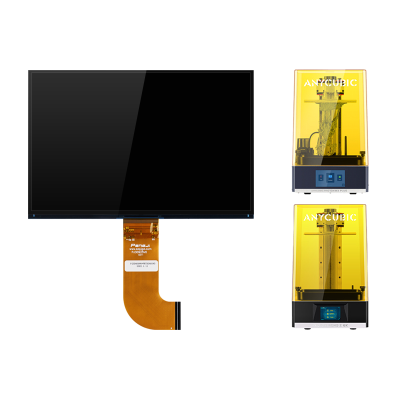 Layar LCD Monokrom Resolusi 9.25 Inci 6K 5760X3600 untuk Foton Anycubic Mono X 6K/M3 Plus LCD Pengganti