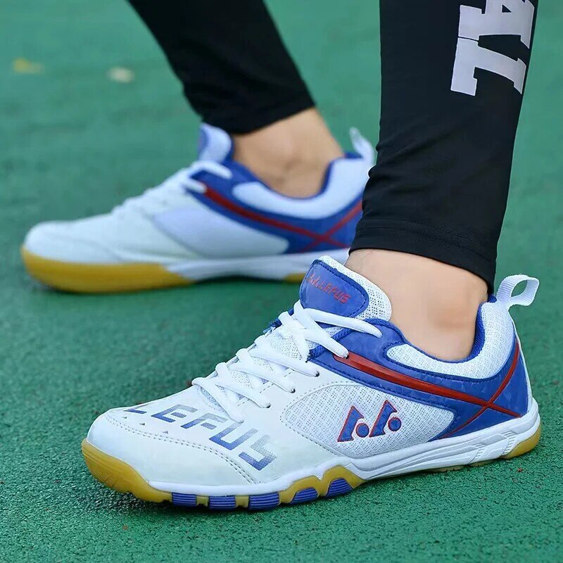 LEFUS Men Sneakers Badminton Shoes Size 36-45 Women Anti Slip Light Weight Table Tennis Shoes Sports Handball Athletics Shoes