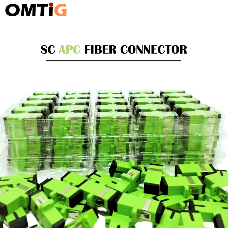 Adaptador de fibra óptica monomodo Sc apc simplex, alta qualidade, 50-500 pcs/lot