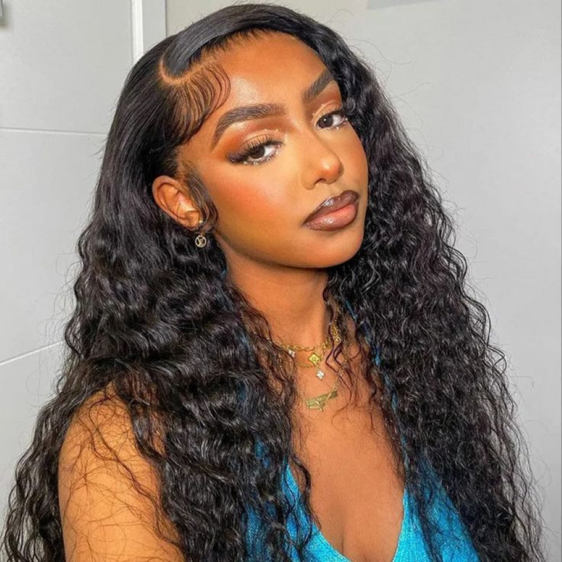 Deep Wave Frontal Wig 13x6 Loose Wave Lace Frontal Wig on sale 30 inch HD Lace Curly Lace Front Human Hair Wigs For Women Choice