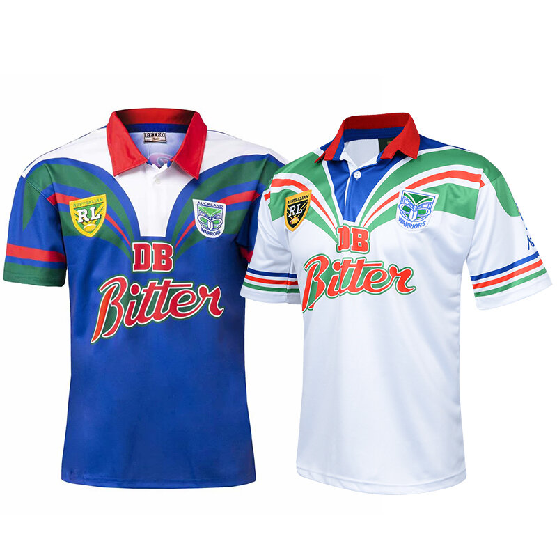 Nova Zelândia Guerreiros Rugby Jersey para Homens, Retro Casa e Longe Camisa, Qualidade Superior, Tamanho S-5XL, Frete Grátis, 1995