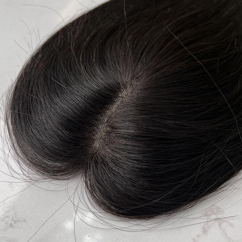 Ujung rambut manusia 100% untuk wanita, 8*12*30cm potongan dengan ujung rambut manusia benang, Super lembut terasa seperti rambut asli 12 inci