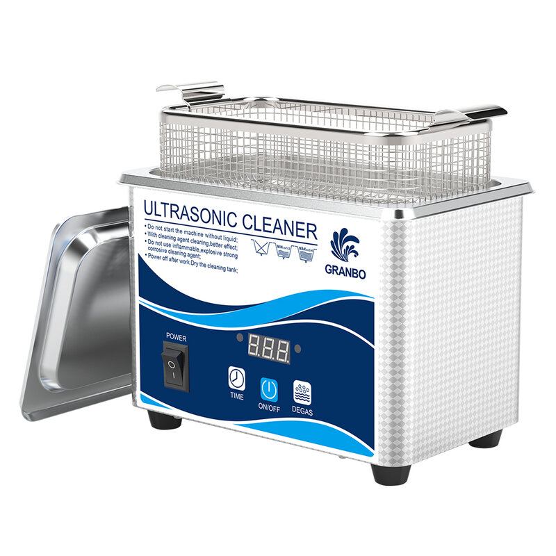 Pulitore ad ultrasuoni digitale per uso domestico da 800ml 60W bagno in acciaio inossidabile 110V 220V lavaggio ad ultrasuoni Degas per orologi gioielli