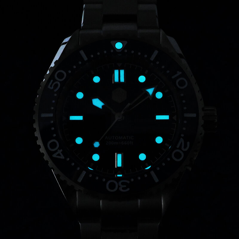 Мужские часы San Martin, 41,5 мм, циферблат с эмалью, топовый бренд, винтажные классические роскошные автоматические механические часы Miyota, 20 АТМ, BGW9