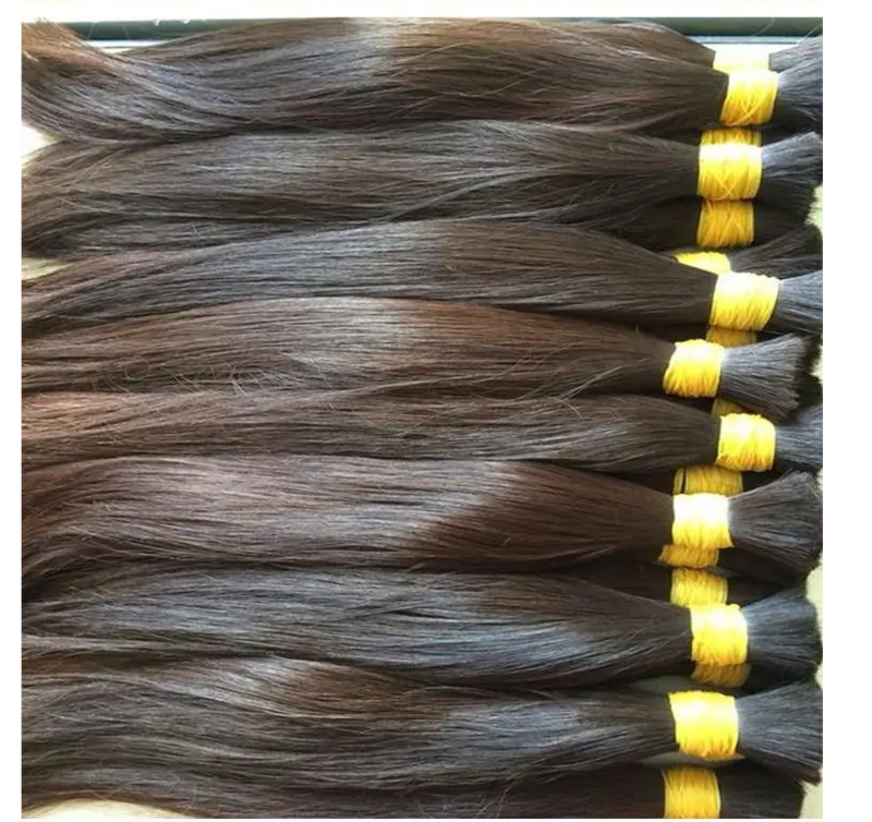 Straight Human Hair Bulk for Braids Hair 100% Human Braiding Hair 26 28 Inch No Weft Virgin Deep Wave Hair Extension 1Pack/100g
