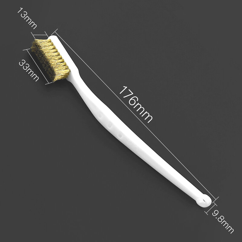 Strumento per la pulizia della stampante 3D spazzolino da denti in filo di rame manico per spazzola in rame per blocco riscaldatore ugello pulizia Hotend parti del letto caldo
