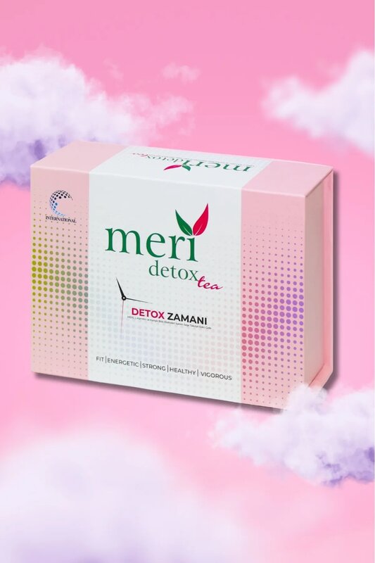 Meri Tea смешанный травяной чай-1 коробка 60 Саше Detox EXP:2025