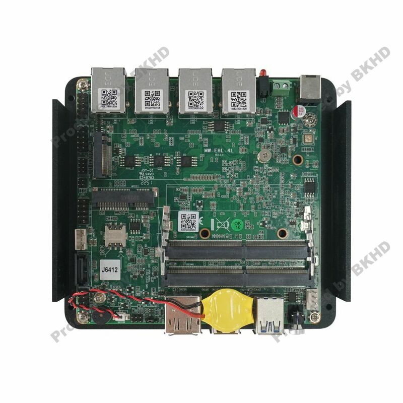 BKHD 2023 Mini PC Soft Router Firewall VPN G30M 4 LAN 2.5G Intel Alder Lake-N N100 Quad Cores Pfsense OPNsense DP HD MI NVMe