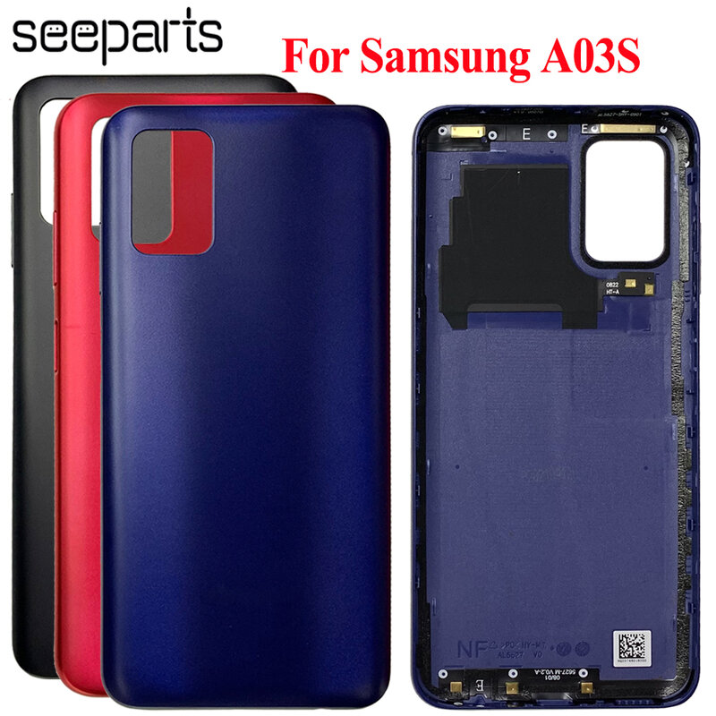 For Samsung Galaxy A03S Back Battery Cover Door Rear Housing Replacement Parts For Samsung A03S A037F A037 A037U Battery Cover