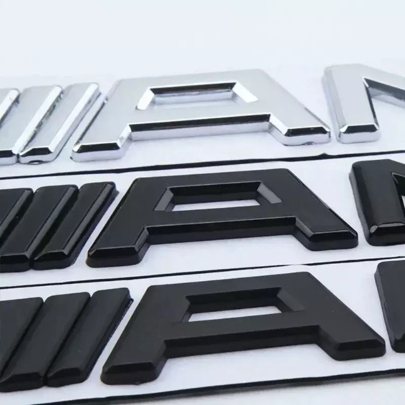 Emblema do emblema do logotipo do ABS AMG para o tronco do carro, acessórios da etiqueta, 3D, Mercedes W203, W204, W205, W212, W213, W222, X156, X253, W176
