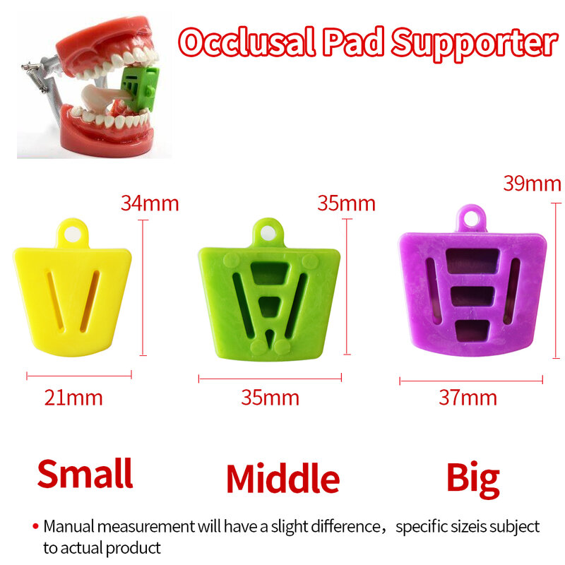 Dental Oral Occlusal Pad Mouth Prop Bite Rubber Opener Retractor Intraoral Supporting Device