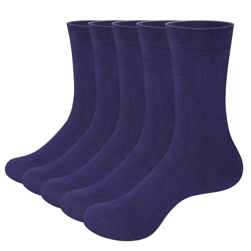 Мужские носки YUEDGE, Брендовые мужские тонкие деловые носки, размеры 37-46 EU, 5 пар/упаковка