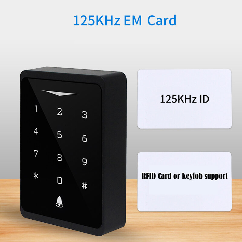 2.4G Wifi Tuya & Smartlife App Backlit คีย์ IP66กันน้ำแบบสแตนด์อโลน RFID 125KHZ EM Card Reader wiegand 26Bit