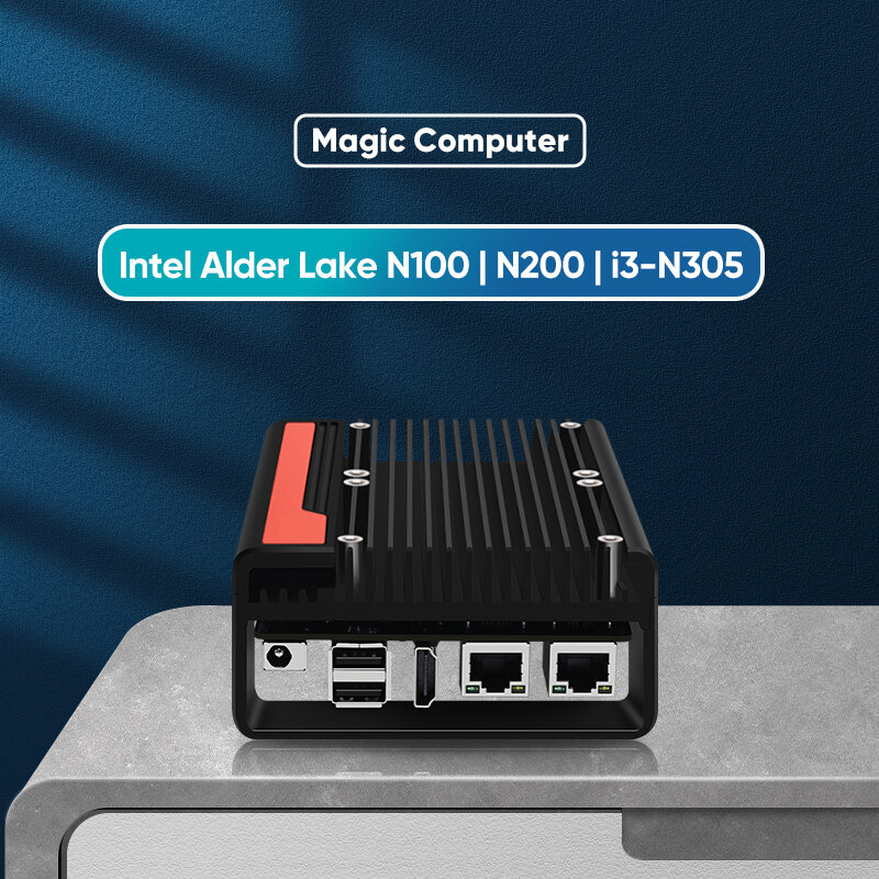 2024 magiczny wielofunkcyjny rysunek/druk 3D/DIY/Soft Router Mini Pc 12th Gen Intel i3 N305 N100 cztery wyświetlacz 2 * HDMI DP Type-C