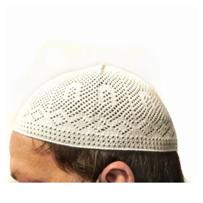 12 Pcs Men Muslim Prayer Hats Wholesale Coif 100% Cotton Knitted Skull Cap Islamic Solid Comfortable Turkish Elastic High Quality Fine Yarn Machine Flexible