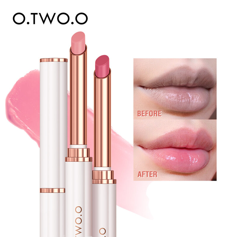 O.TW O.O Pelembap Bibir Warna Selalu Berubah Minyak Pemadat Bibir Pelembap Tahan Lama dengan Lilin Lebah Alami Lip Gloss Perawatan Bibir Makeup
