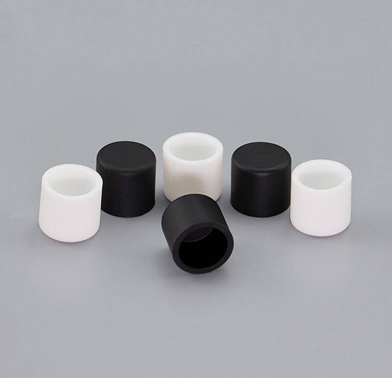 Black 3mm-9.7mm Silicone Rubber Round Caps Protection Gasket Dust Seal End Cover Caps For Pipe Bolt Furniture