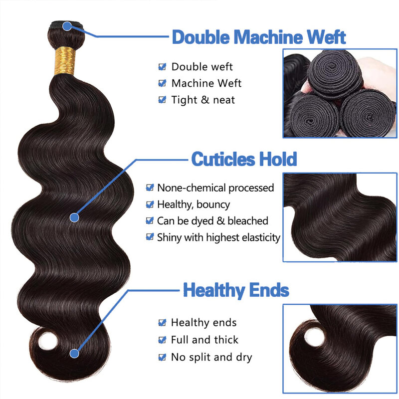 Body Wave Human Hair Bundles 30 32 Inch Brazilian Hair Weave Bundles Water Wave Bundle Remy Extensions 1 3 4 Bundles