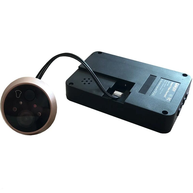 Mirilla de vídeo Digital de 4,3 pulgadas, timbre con cámara de visión nocturna IR, ángulo de 170 grados, Monitor Visual