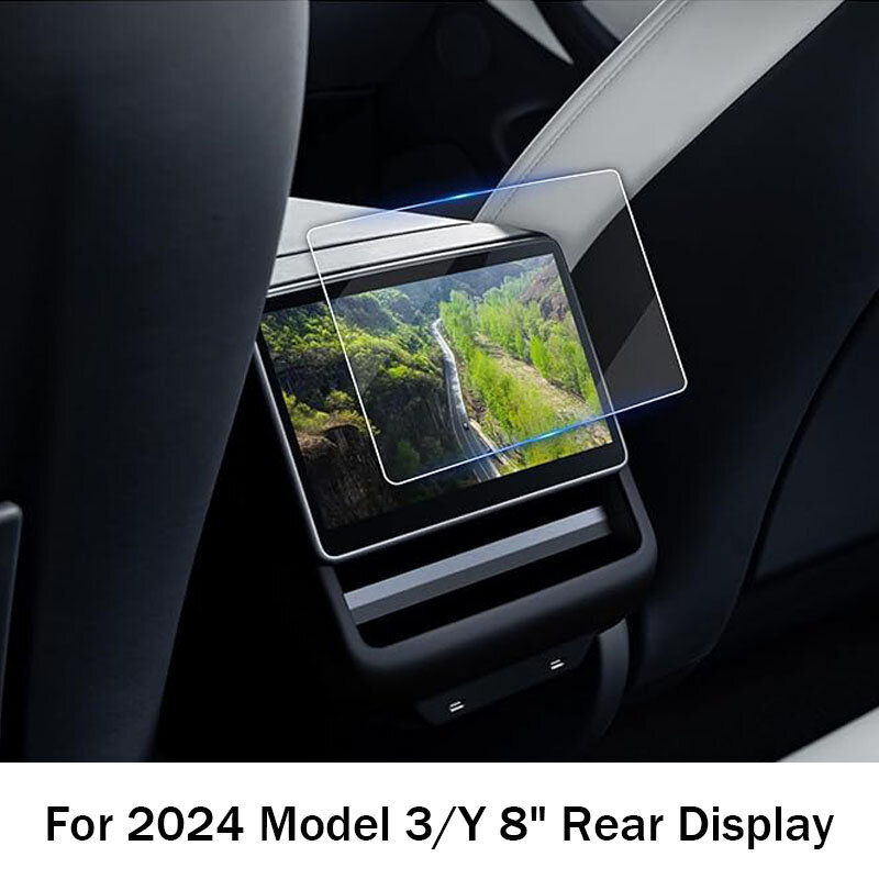 Hartglas folien schutz für neue Tesla Modell 3 y Highland 2024 hintere Reihe Mittels teuerung Touchscreen-Schutz folie