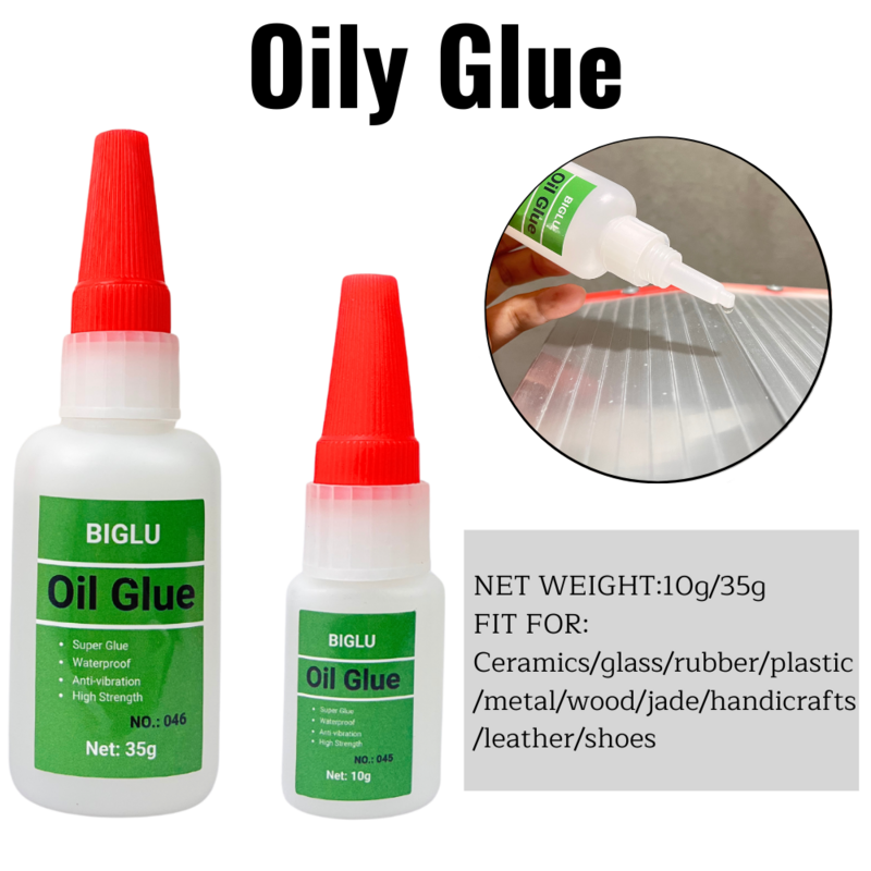 10g/35g BIGLU universale fai da te colla Super olio potente adesivo istantaneo per giocattoli in ceramica metallica saldatura del vetro colla oleosa ad alta resistenza