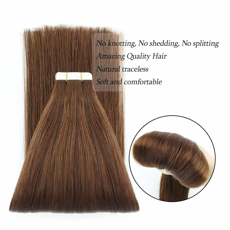16 26 Inch Tape in Extensions Hair Tape in Hair Extensions 100% Human Hair Natural Black Tape Hair Extensions Straight Remy Hair