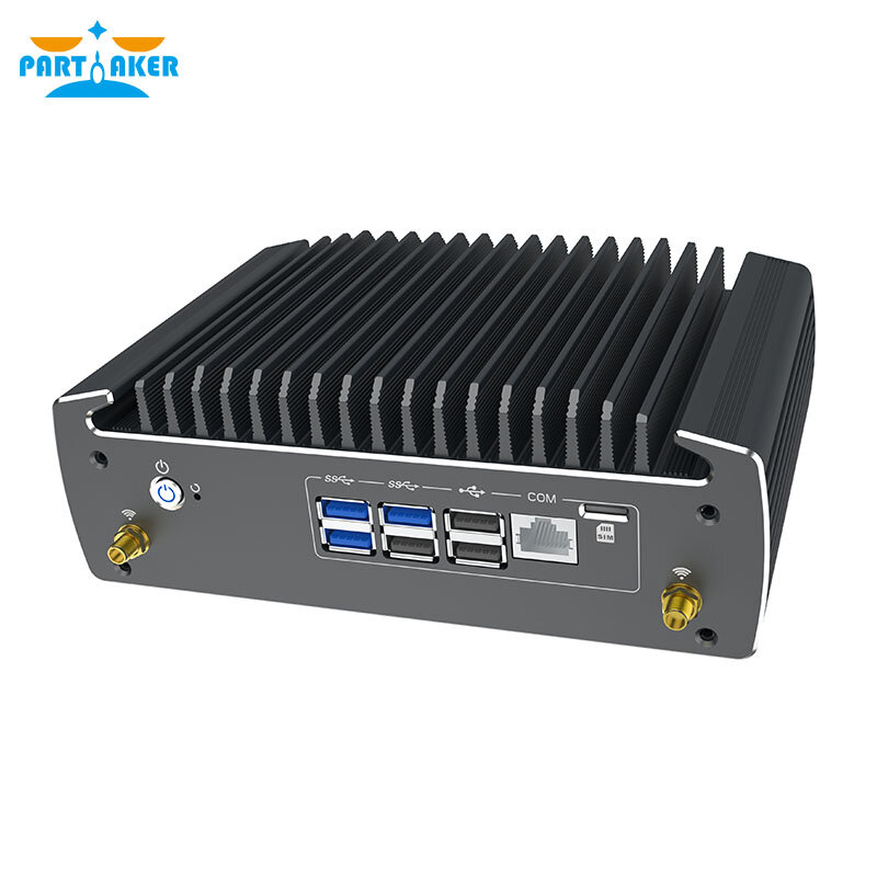 Безвентиляторный мини-ПК 6 дюймов, Intel I225-V 2.5GbE NIC 1xHD 1xDP TPM2.0, фрезерный маршрутизатор, VPN сервер, ESXI, прочный микро-экран, устройство